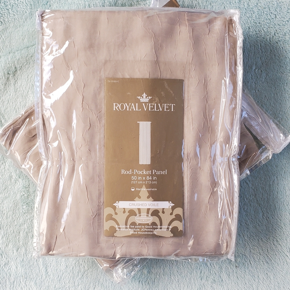 Royal Velvet - Set of 2 Crushed Viole Rod-pocket Panels